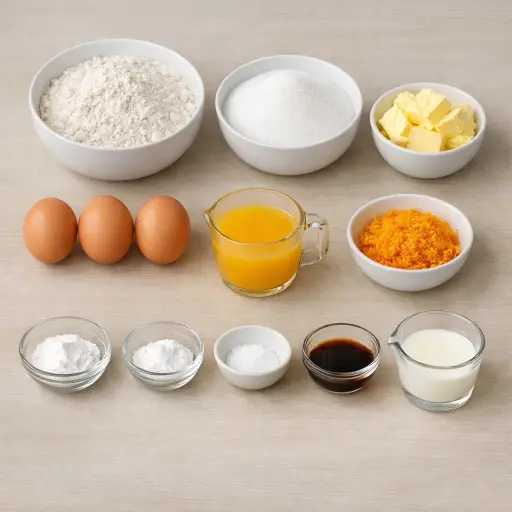 Ingredients for Vintage Orange Delight