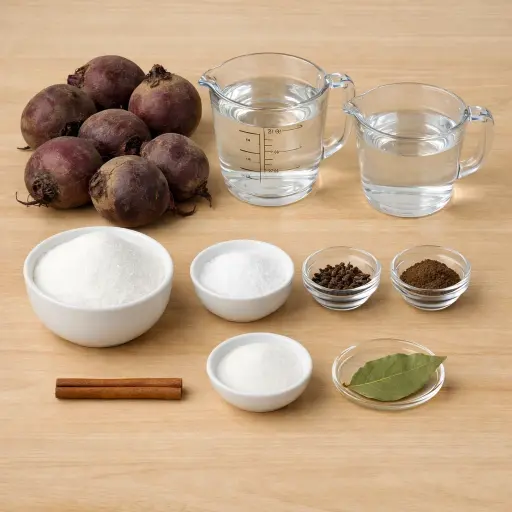 Ingredients for Vintage Spiced Pickled Beets