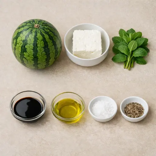 Ingredients for Watermelon Feta Bites