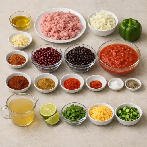 Ingredients for Wholesome Slow Cooker Turkey Chili