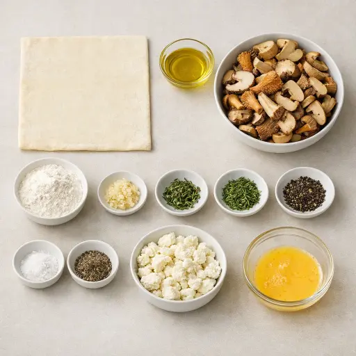 Ingredients for Wild Mushroom Tart