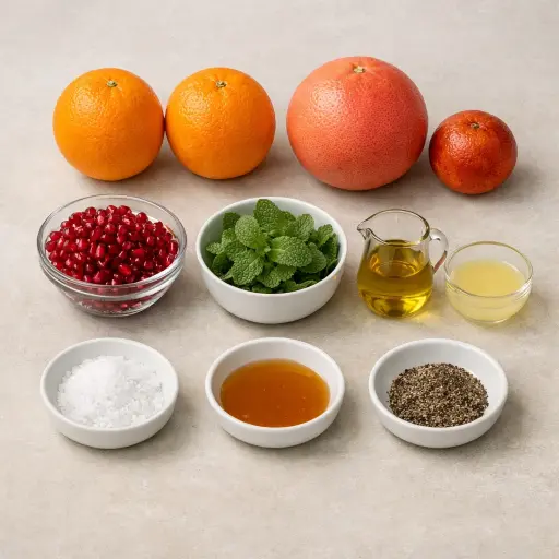 Ingredients for Winter Citrus Salad