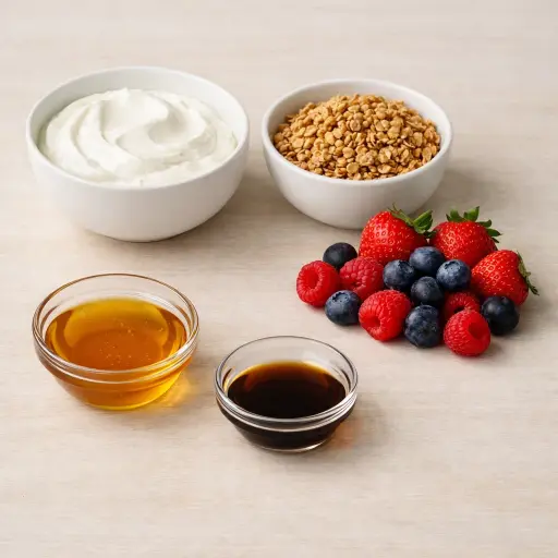 Ingredients for Yogurt Parfaits