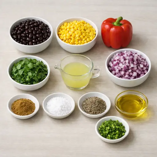 Ingredients for Zesty Bean and Maize Medley