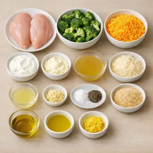 Ingredients for Zesty Chicken Divan Delight