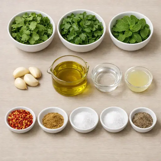 Ingredients for Zesty Chimichurri Verde