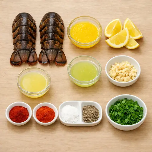 Ingredients for Zesty Citrus Broiled Lobster Tails