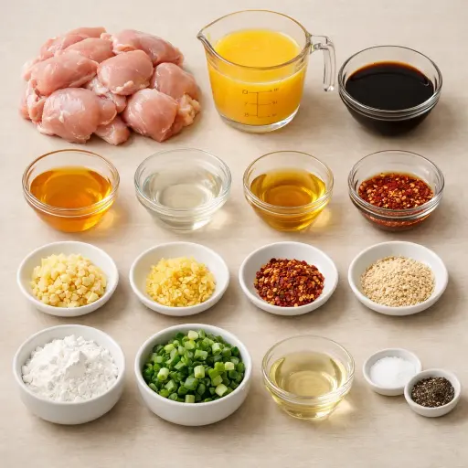 Ingredients for Zesty Citrus Chicken Delight