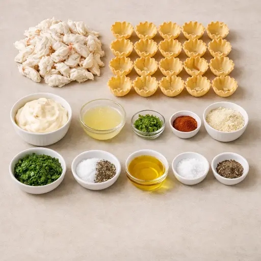 Ingredients for Zesty Citrus Crab Bites