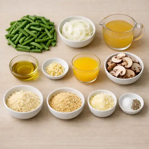 Ingredients for Zesty Citrus Green Bean Casserole