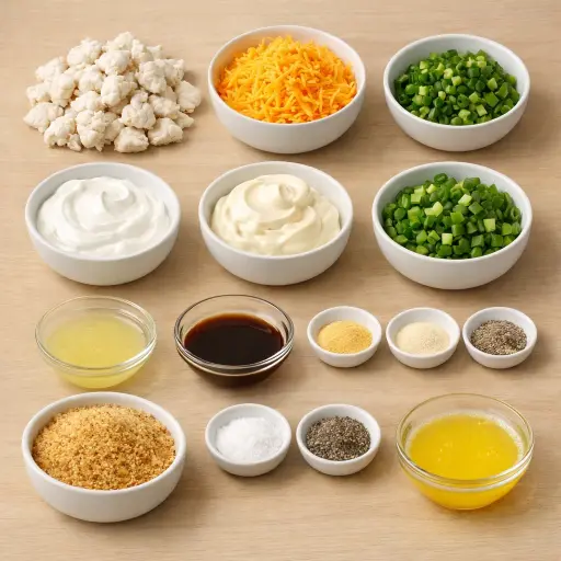 Ingredients for Zesty Crab Casserole with Cheddar and Jalapeños