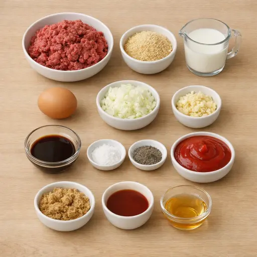 Ingredients for Zesty Glazed Meatloaf
