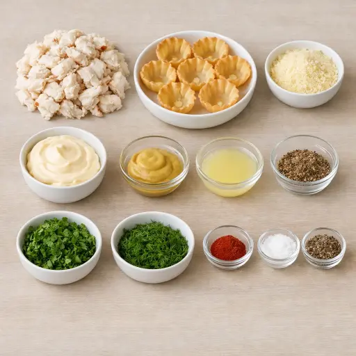 Ingredients for Zesty Herb Crab Cups