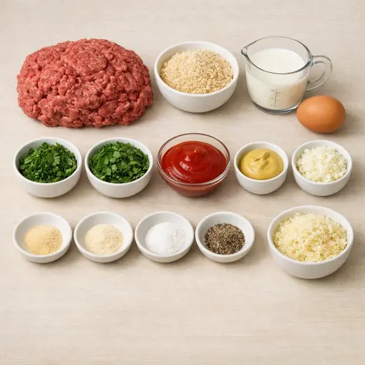 Ingredients for Zesty Herb Meatloaf