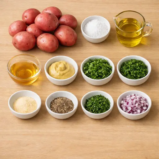 Ingredients for Zesty Herb Potato Salad