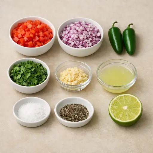 Ingredients for Zesty Heritage Salsa