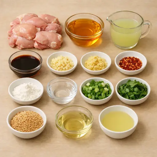Ingredients for Zesty Honey Lime Chicken