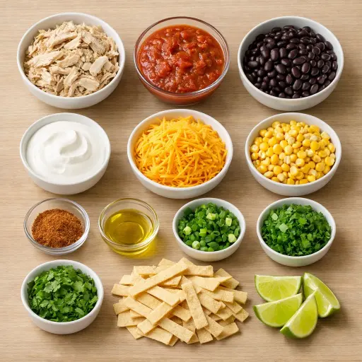 Ingredients for Zesty Leftover Chicken Casserole