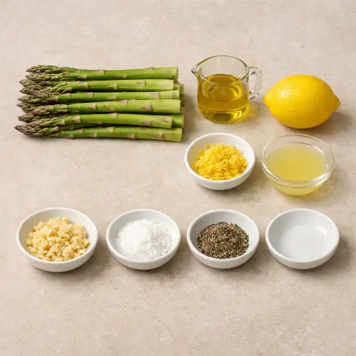 Ingredients for Zesty Lemon Garlic Asparagus