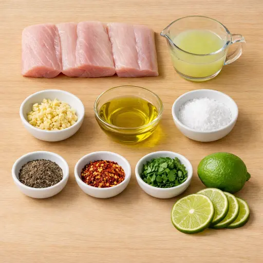 Ingredients for Zesty Lime Mahi Mahi Delight