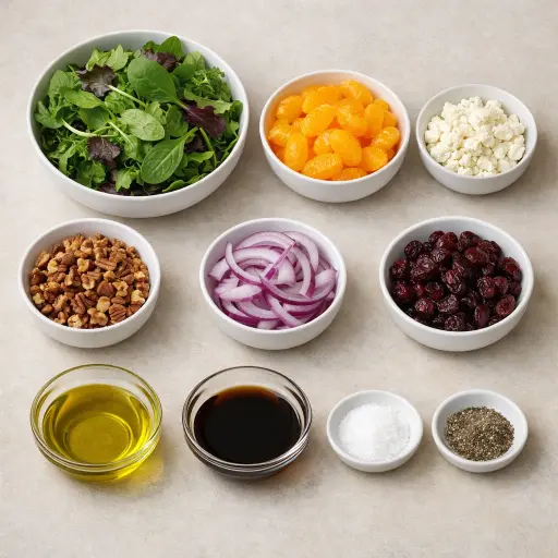 Ingredients for Zesty Mandarin Harvest Salad