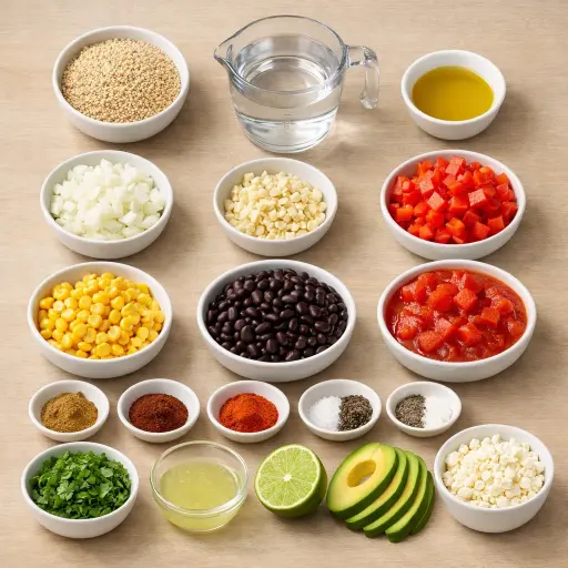 Ingredients for Zesty Mexican Quinoa Skillet