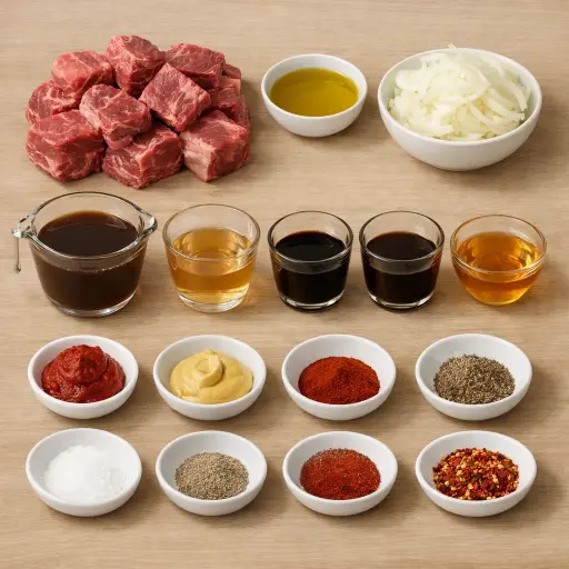 Ingredients for Zesty Slow Cooker Beef Short Ribs