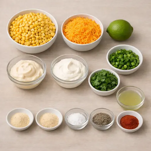 Ingredients for Zesty Southern Corn Dip