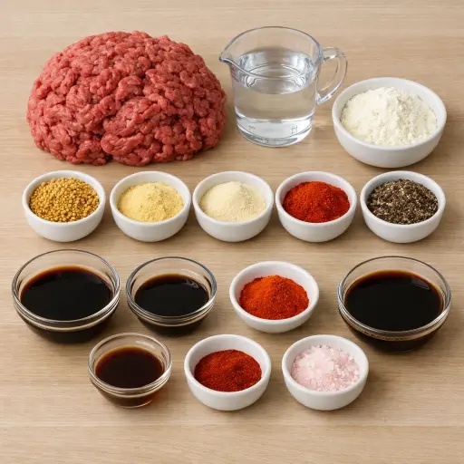 Ingredients for Zesty Summer Sausage Delight