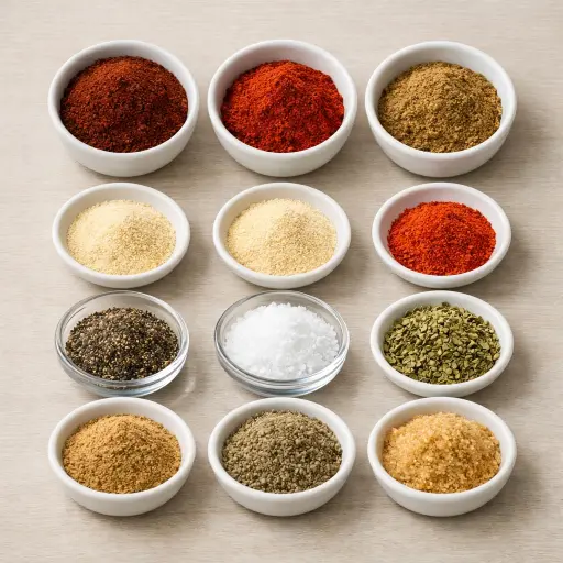 Ingredients for Zesty Taco Spice Mix