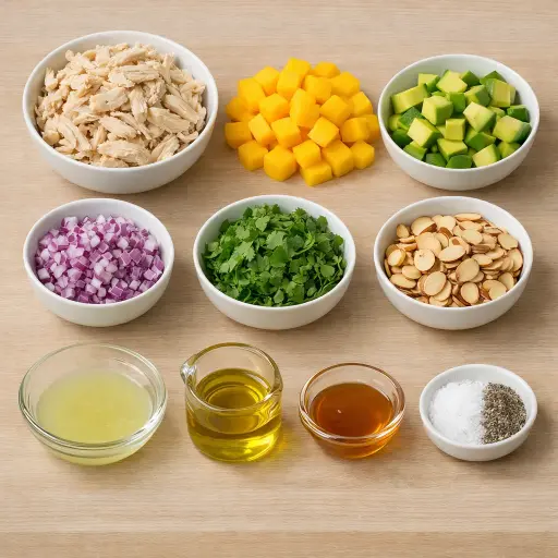 Ingredients for Zesty Tropical Chicken Salad