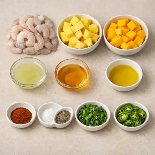 Ingredients for Zesty Tropical Toothpick Bites