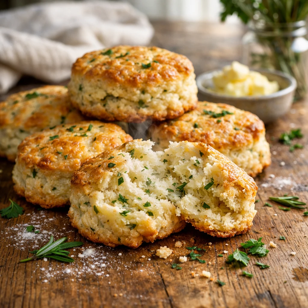 Classic Herb Infused Buttermilk Biscuits