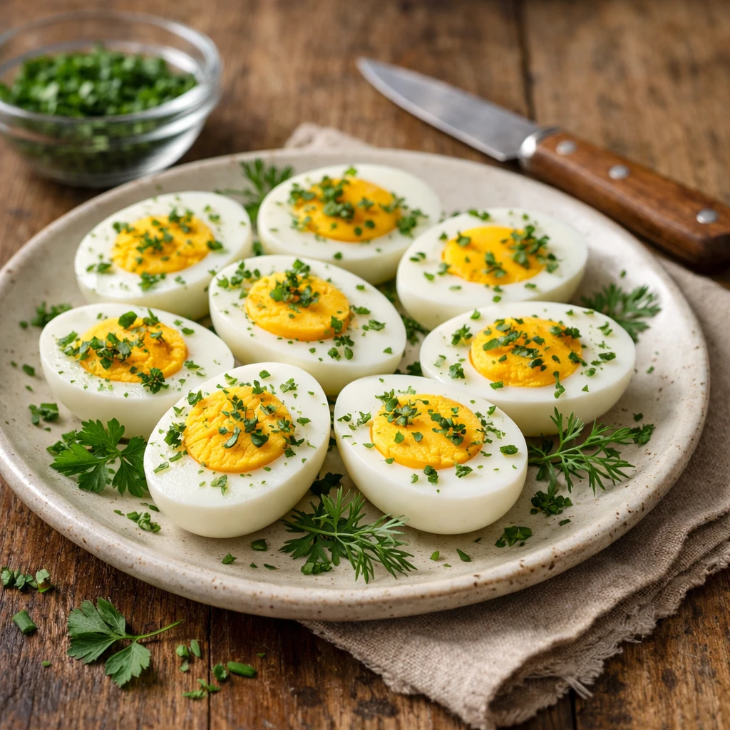 Classic Herb-Infused Hard-Boiled Eggs