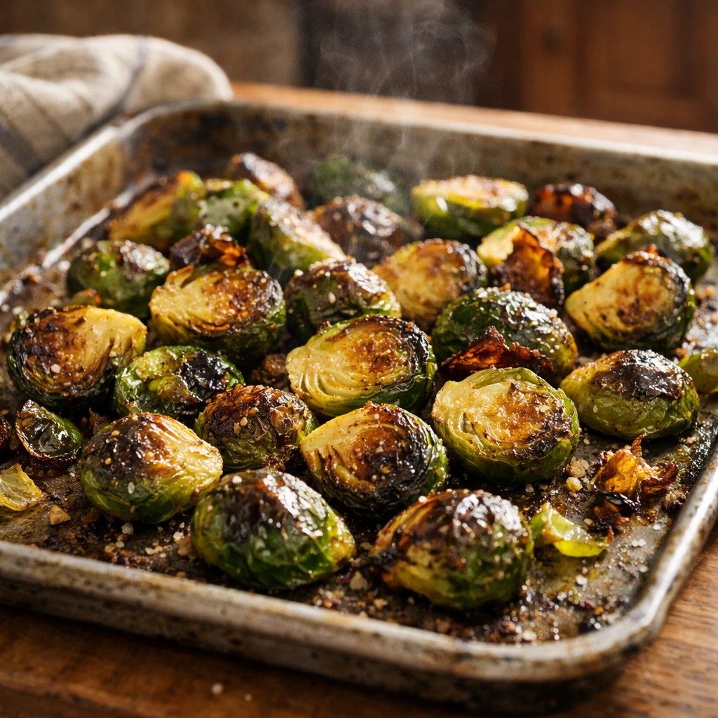 Classic Oven Roasted Brussels Sprouts
