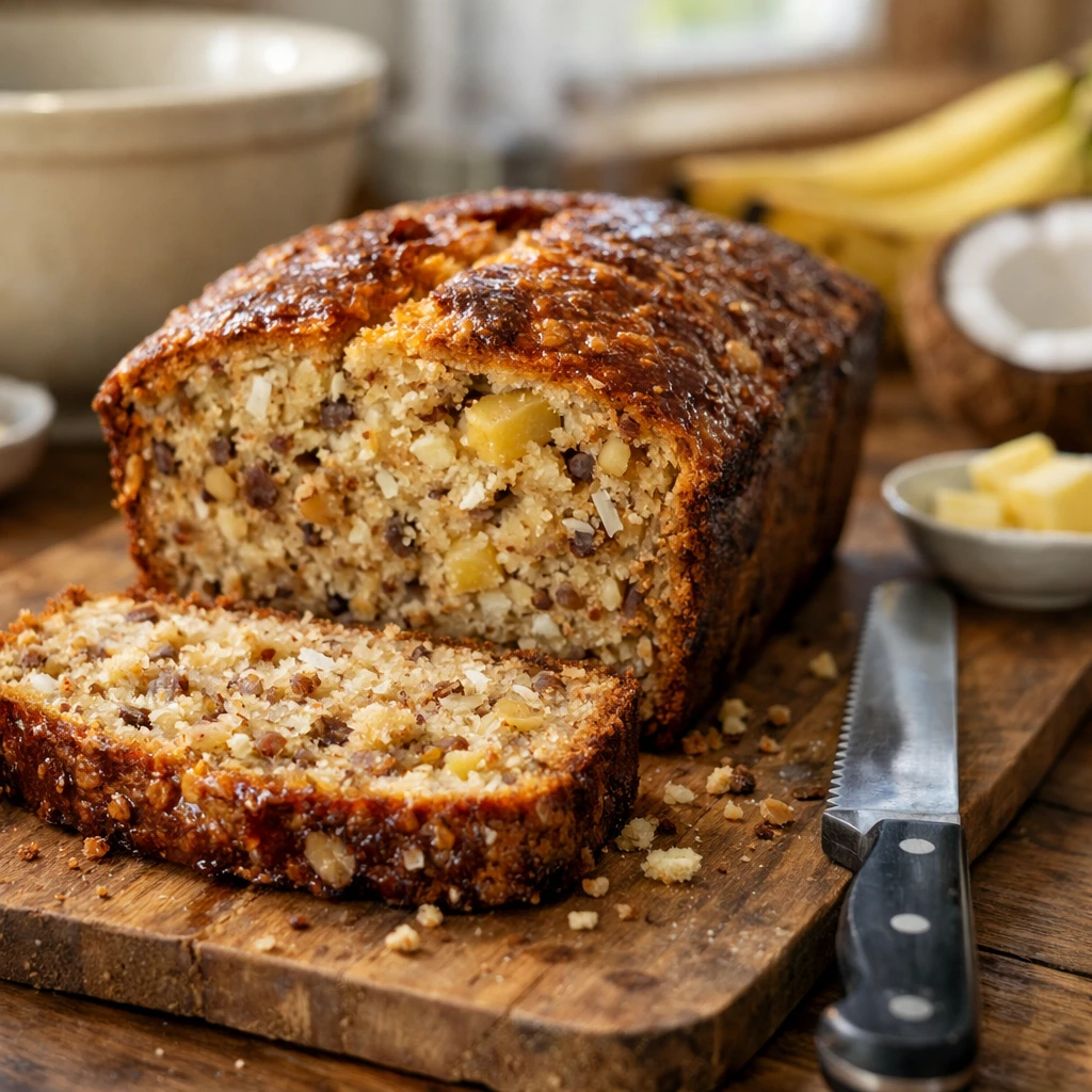 Classic Tropical Banana Nut Bread
