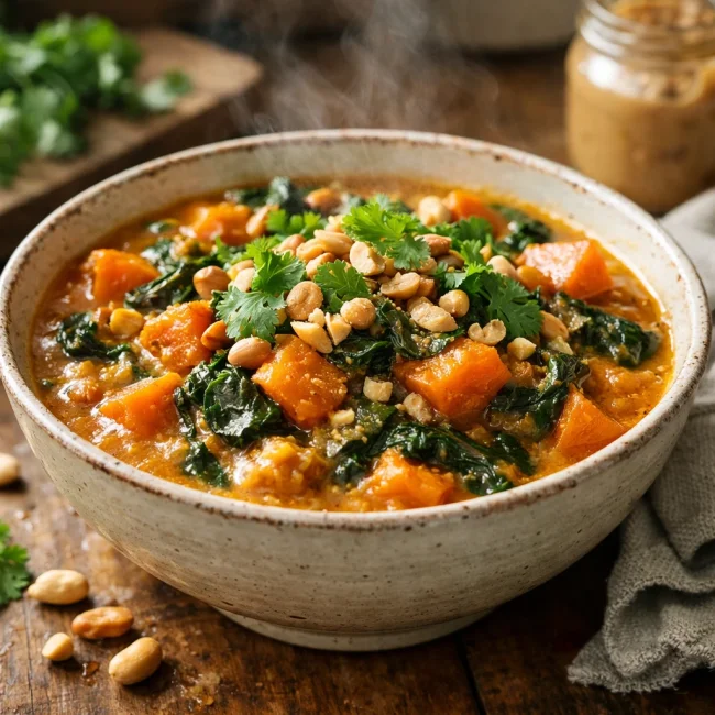 African Peanut Stew with Sweet Potatoes