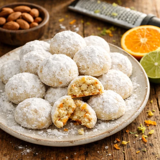 Almond & Citrus Mexican Wedding Cookies