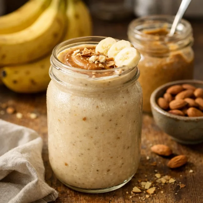 Almond Butter and Banana Smoothie