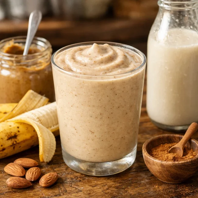 Almond Butter Banana Smoothie