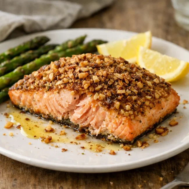 Almond-Crusted Salmon