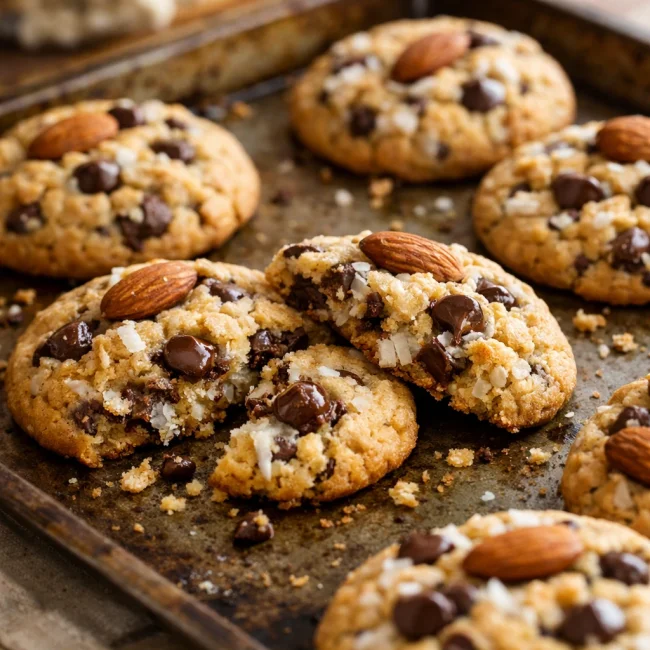 Almond Joy Cake Mix Cookies