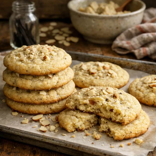 Almond Vanilla Bean Sugar Cookies