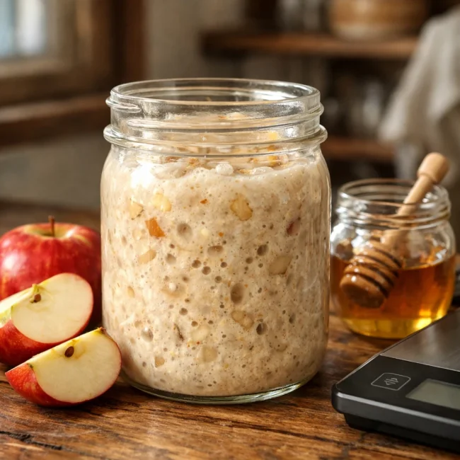 Apple Honey Sourdough Starter