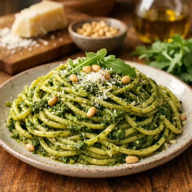 Arugula Pesto Pasta
