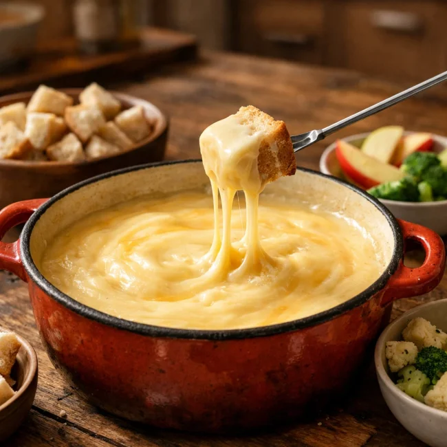 Authentic Cheese Fondue