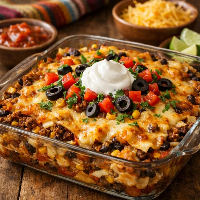 Authentic Taco Casserole