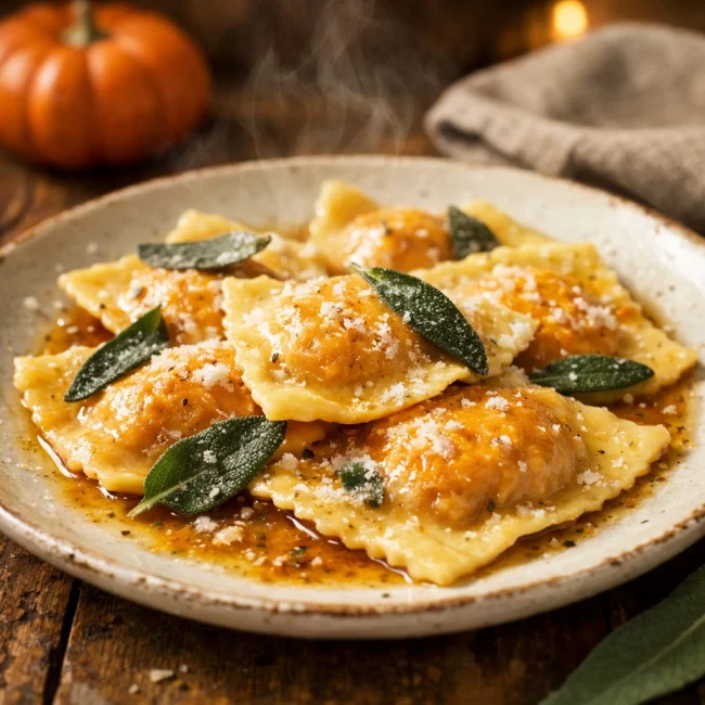 Autumn Pumpkin Ravioli