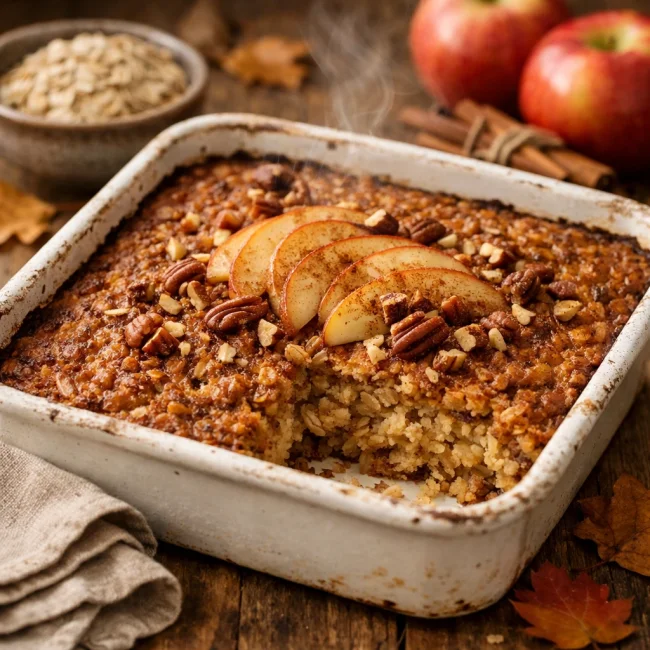 Autumn Spice Baked Oatmeal