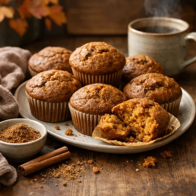 Autumn Spice Pumpkin Muffins